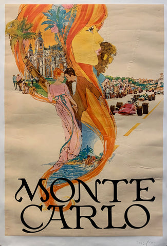 Link to  Large Monte Carlo Poster ✓Monaco, ca. 1970s  Product
