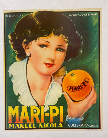 Link to  Mari-Pi Orange PosterSpain, c.1930  Product