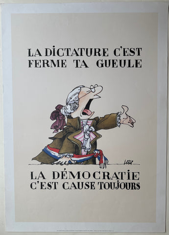 Link to  La Démocratie C'est Cause Toujours PosterFrance, 1989  Product