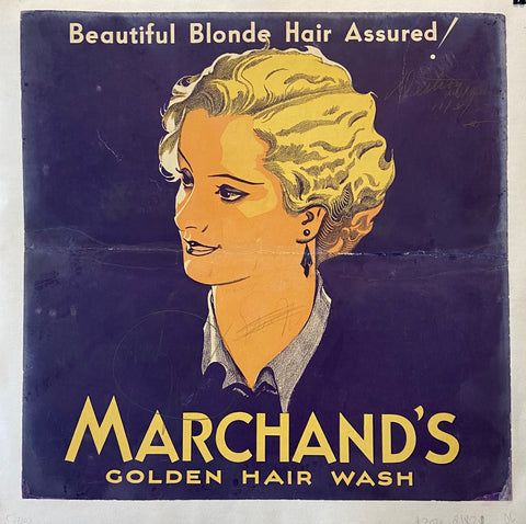 Link to  Marchand's Golden Hair Wash PosterU.S.A, c. 1940  Product