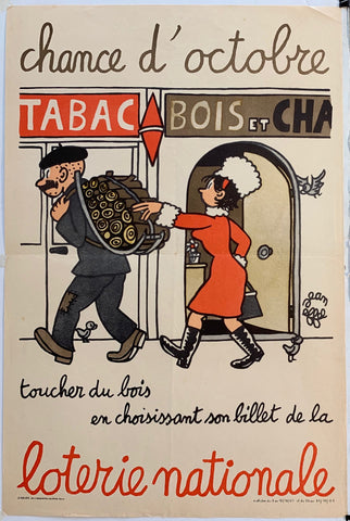 Link to  Loterie Nationale: "Touching Wood"France, C. 1955  Product
