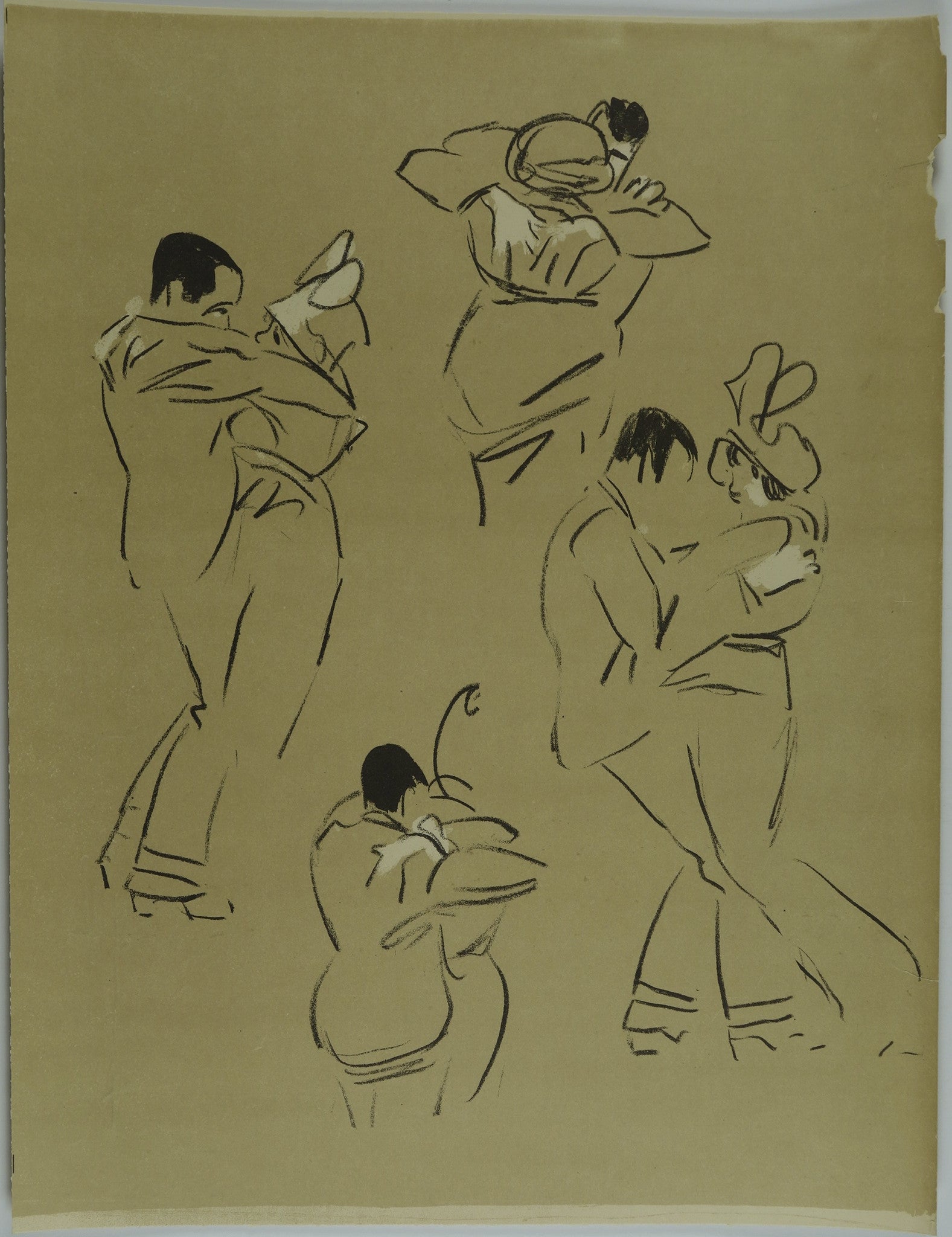 Couple dancing Lithograph
