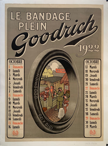 Link to  Le Bandage Plein Goodrich tire posterTransportation Poster, 1922  Product