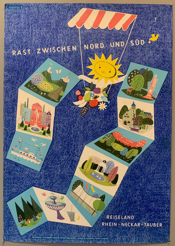 Link to  Rast zwischen Nord und Süd PosterGermany, c. 1935  Product