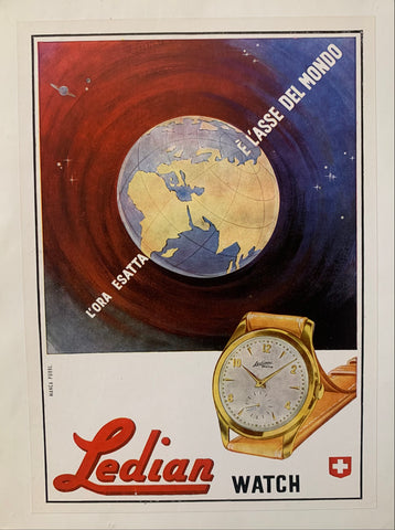 Link to  Ledian Watch PosterItaly, c.1950  Product