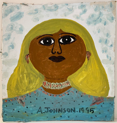 Woman With Cloudy Sky Anderson Johnson Painting