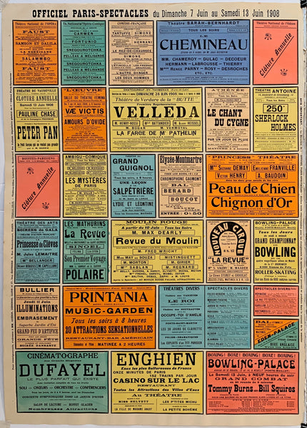 Paris Theatres 1908 (07) – Poster Museum