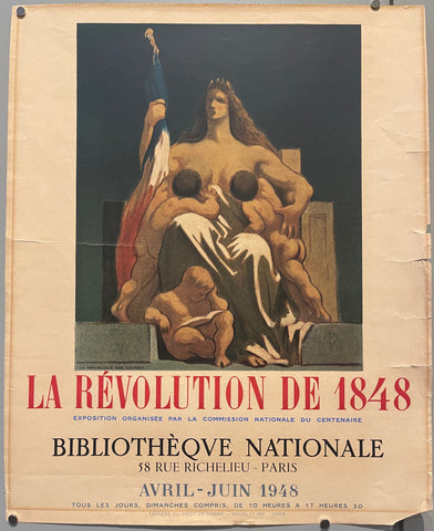 Link to  La Révolution de 1848 Bibliothèque Nationale PosterFrance, 1948  Product