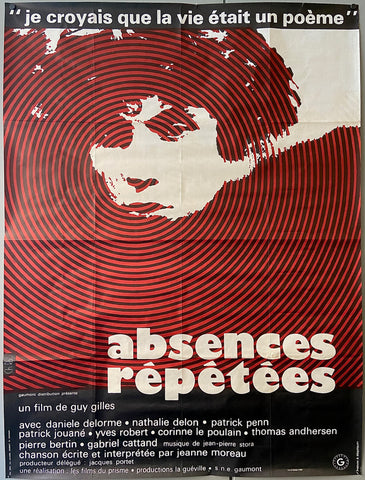 Link to  Absences Repetees PosterFrance, 1972  Product