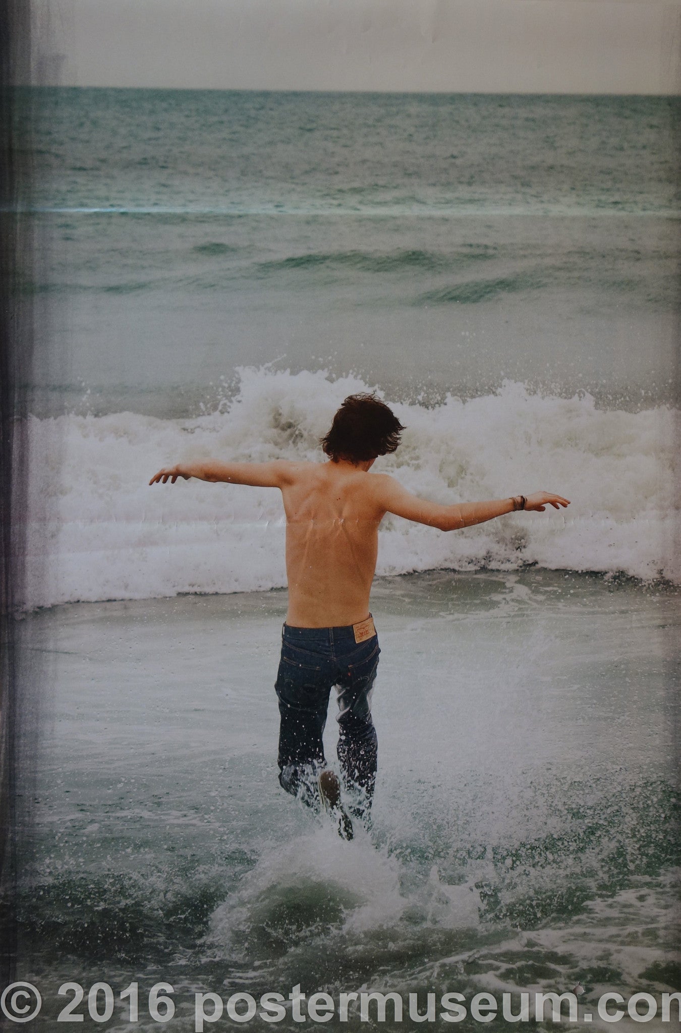 Levi's Running into the Ocean