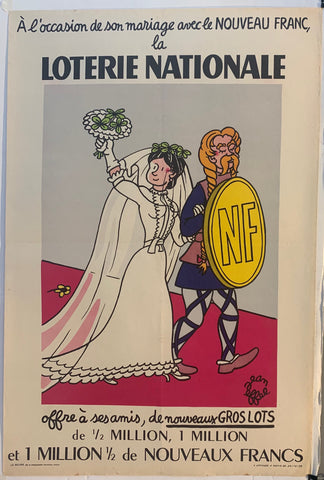 Link to  Loterie Nationale: "Wedding"France, 1959  Product