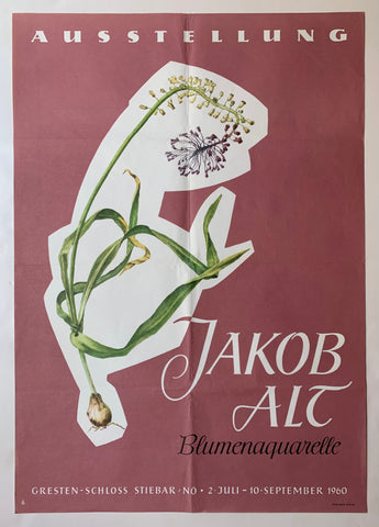 Link to  Jakob Alt Blumenaquarelle PosterAustria, 1960  Product