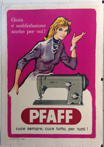 Link to  Pfaff "Cuce Sempre, Cuce Tutto, Per Tutti!"Italy, C. 1965  Product