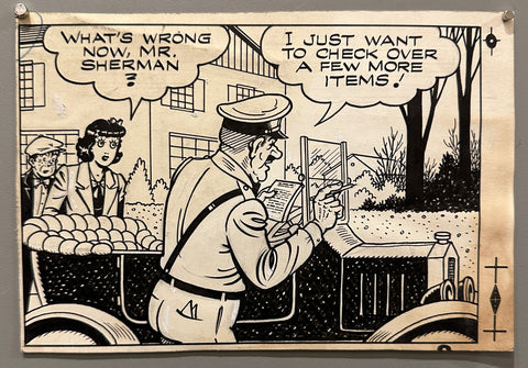 Link to  "What's Wrong Now, Mr. Sherman?" Comic PanelUSA c. 1940s  Product