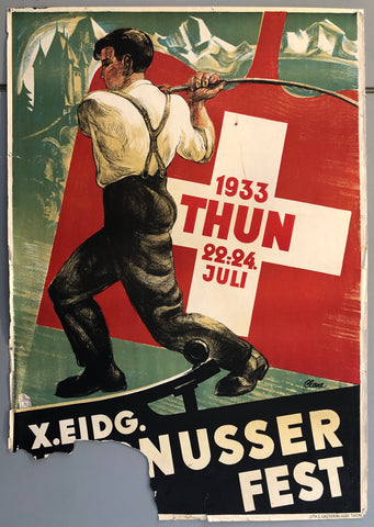 Link to  Hornusser Fest PosterSwitzerland, 1933  Product