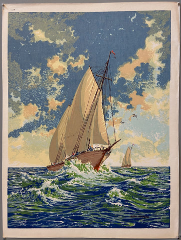 Link to  Sailboat on the Sea PrintU.S.A, c. 1955  Product