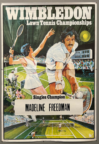 Link to  Wimbledon Lawn Tennis Championships PosterEngland, c. 1990  Product