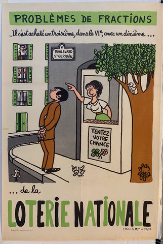 Link to  Loterie Nationale: "He bought himself a home"France, 1962  Product