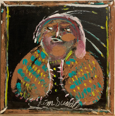 Link to  Native American Contemplating #111, Jimmie Lee Sudduth PaintingU.S.A, c. 1995  Product
