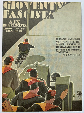 Link to  Gioventu Fascista Magazine - August 1931, Vol. 24 ✓Italy, C. 1936  Product