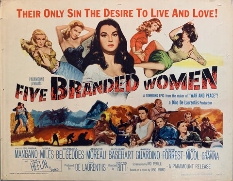 Link to  Five Branded Women Film PosterU.S.A FILM, 1960  Product