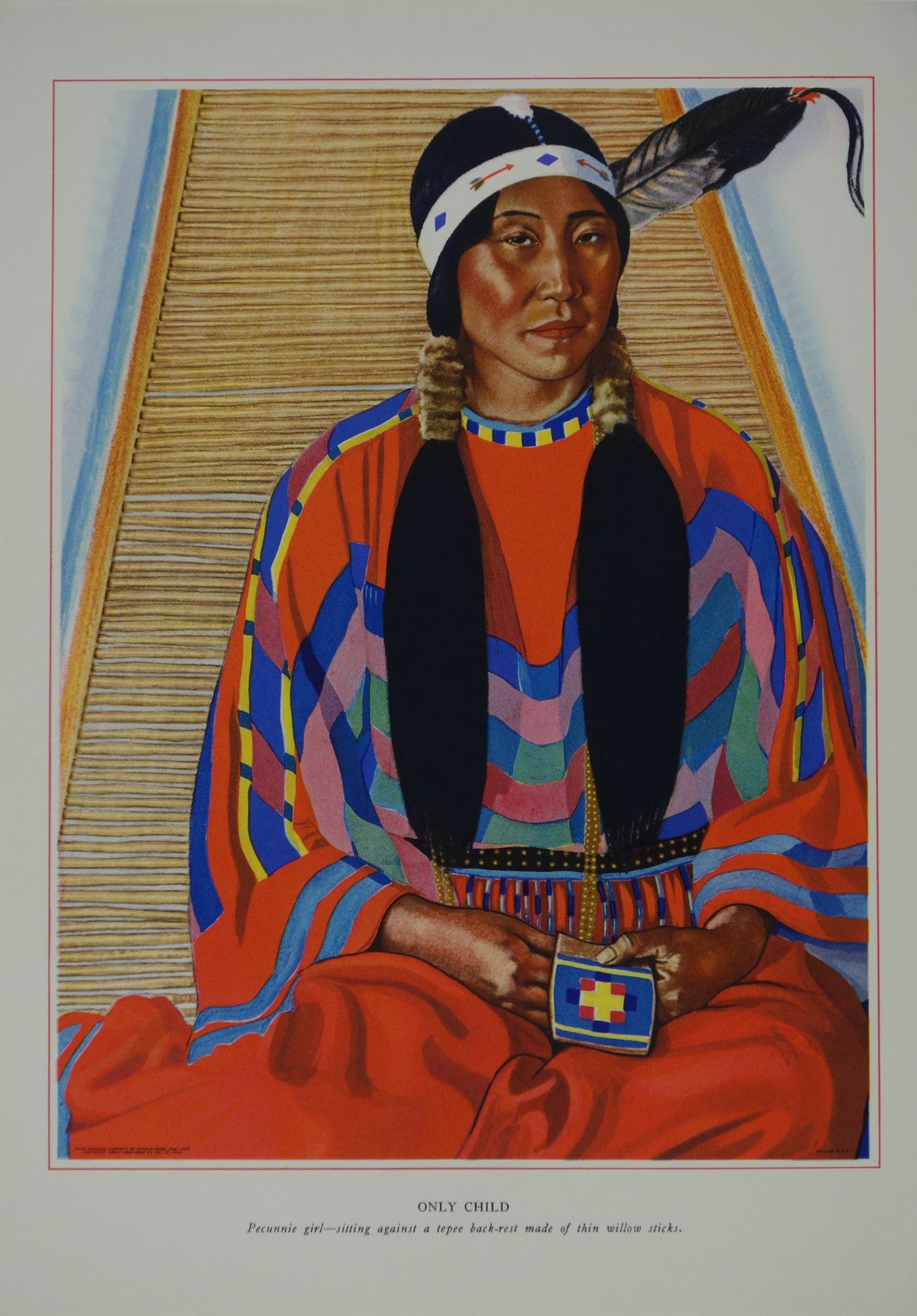 Portrait of Blackfeet Indian - Only Child