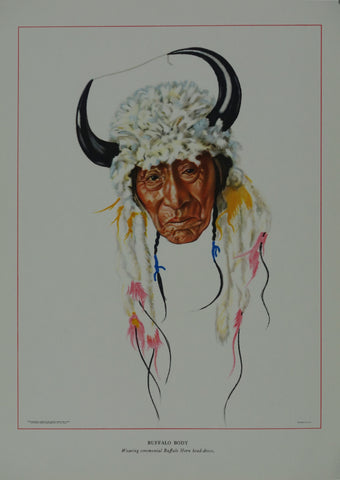 Link to  Portrait of Blackfeet Indian - Buffalo BodyWinold Reiss  Product