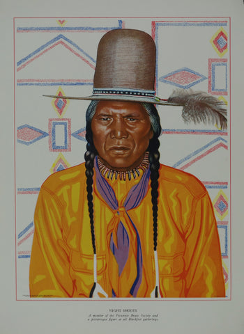 Link to  Portrait of Blackfeet Indian - Night ShootsWinold Reiss  Product