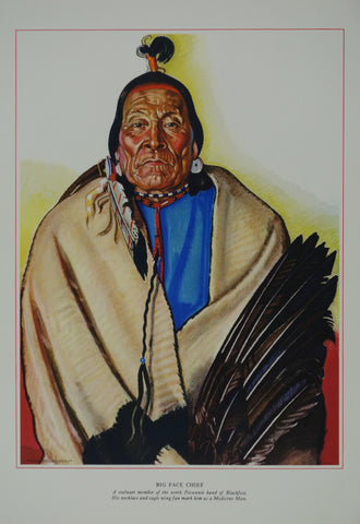 Link to  Portrait of Blackfeet Indian - Big Face ChiefWinold Reiss  Product