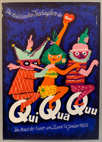 Link to  Qui Qua Quu PosterGermany, 1959  Product