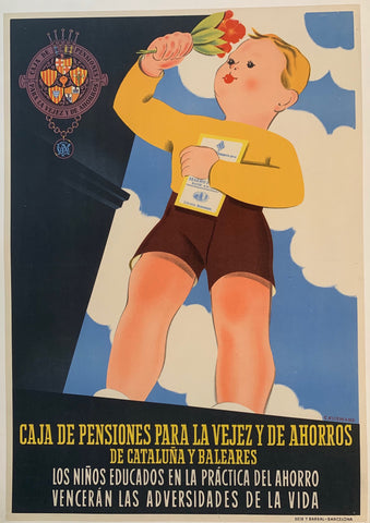 Link to  Caja de Pensiones Para La Vejez y de Ahorros de Cataluna y BalearesSpain, C. 1935  Product