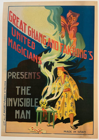 Link to  Chang and Fak-Hong's United Magicians Presents: The Invisible ManC. 1930s  Product