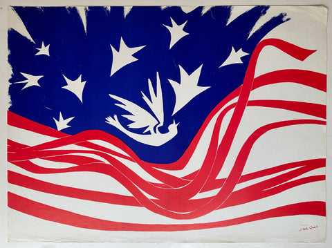 Satirical American Flag Poster