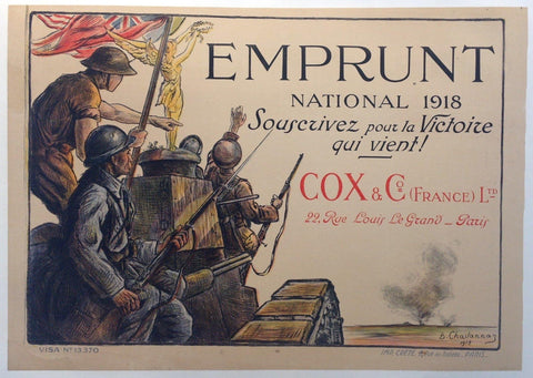 Link to  Emprunt National 1918 -- Souscrivez pour la Victoire qui Vient!France, 1918  Product