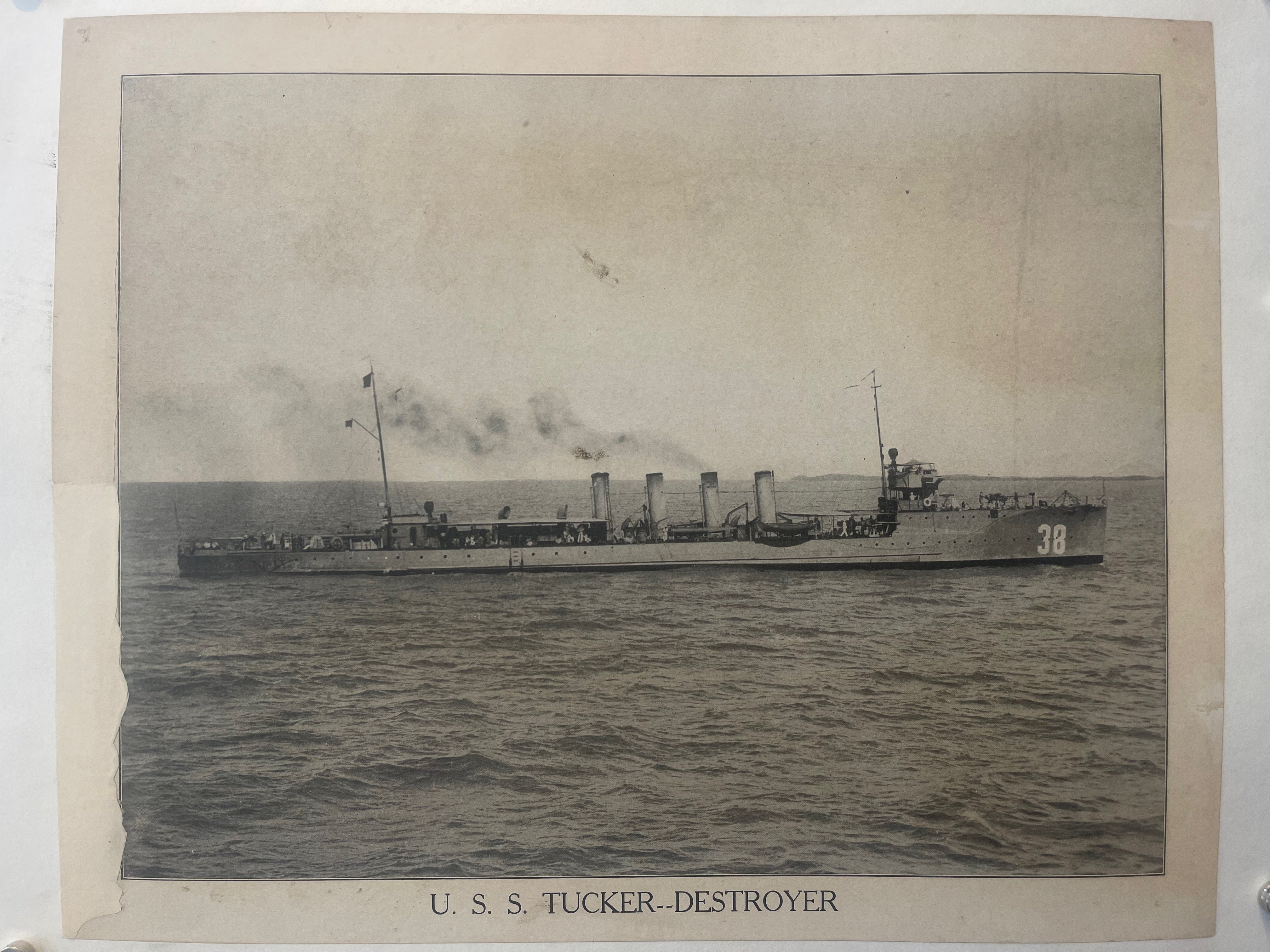 U.S.S. Tucker-Destroyer Poster