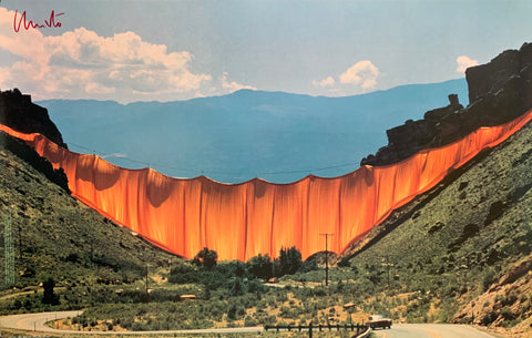 Link to  Christo's Valley Curtain Rifle Colorado PosterChristo 1972  Product