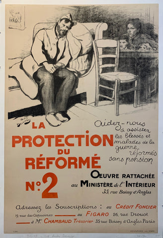 Link to  La Protection du Réformé WW1 posterWar Poster, c. 1916  Product