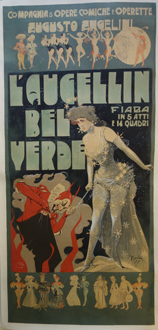 Link to  L'Augellin Bel Verde Poster ✓Italy, 1907  Product