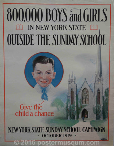 Link to  New York State Sunday School CampaignUnited States c. 1919  Product