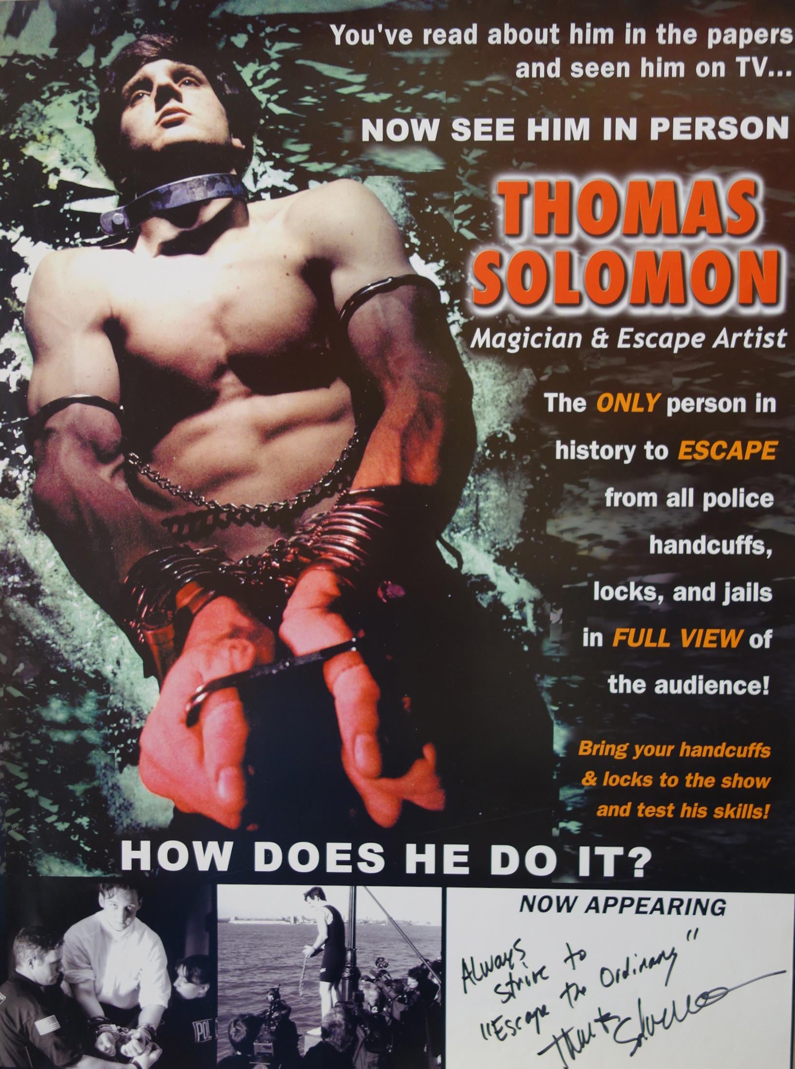 See him in person - THOMAS SOLOMAN
