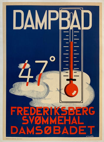 Link to  Dampbad Frederiksberg Svømmehal DamsøbadetDenmark, C. 1950  Product