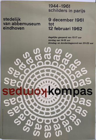 Link to  kompas "stedelijk abbemuseum eindhoven"Holland , 1961  Product