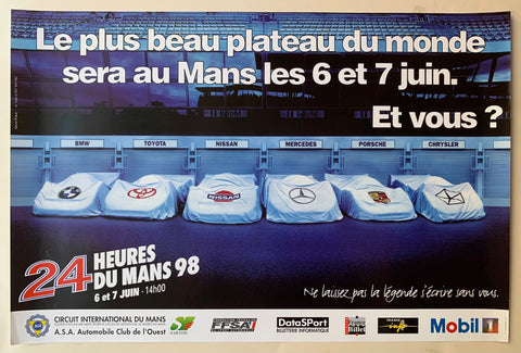 24 Heures Du Mans 1998 Plateau Poster