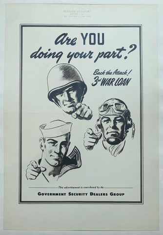 Link to  Are YOU doing your part? Back the Attack! 3rd War Loan.USA, C. 1944  Product
