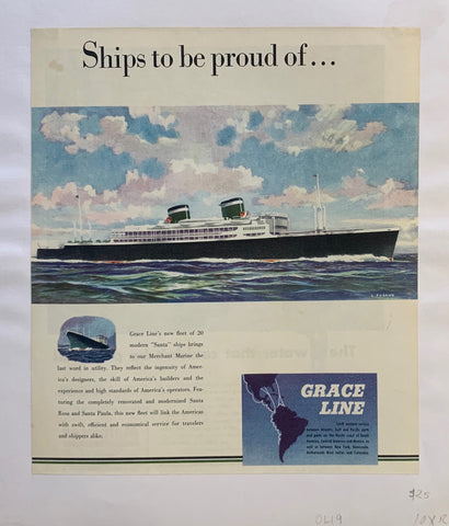 Link to  Ships to Be Proud of...Transportation Poster, c. 1955  Product