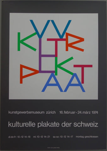 Link to  Kunstgewerbemuseum zurich kulturelle plakate der schweizSwitzerland 1974  Product