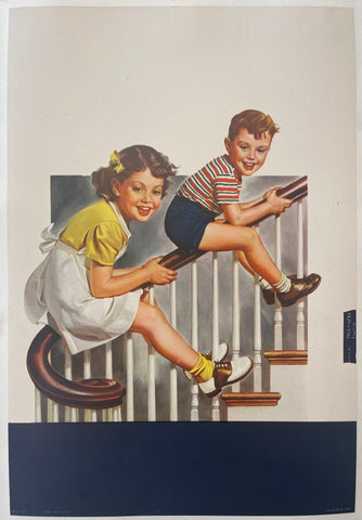 Link to  Kids on Banister PosterU.S.A., 1986  Product