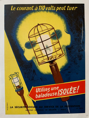 Link to  Voltage Safety PosterFrance, c. 1960s  Product
