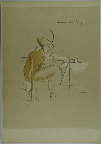 Link to  Lady sitting at table Lithographc. 1914  Product