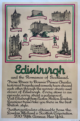 Link to  Edinurgh and the Romance of ScotlandNew York, C. 1930  Product
